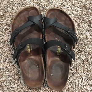 Birkenstock Mayari Black Strap Sandals sz 36